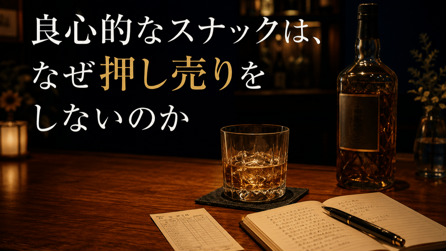 良心的なスナックは、なぜ押し売りをしないのか サムネイル画像
